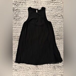 Willow & Clay Pleated Mini Dress With Deep Keyhole Back